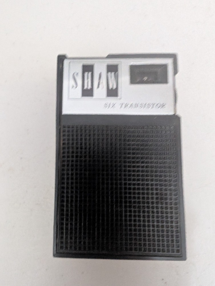 Shaw 6 Transistor Radio w/Case - 6TR6 *Untested*