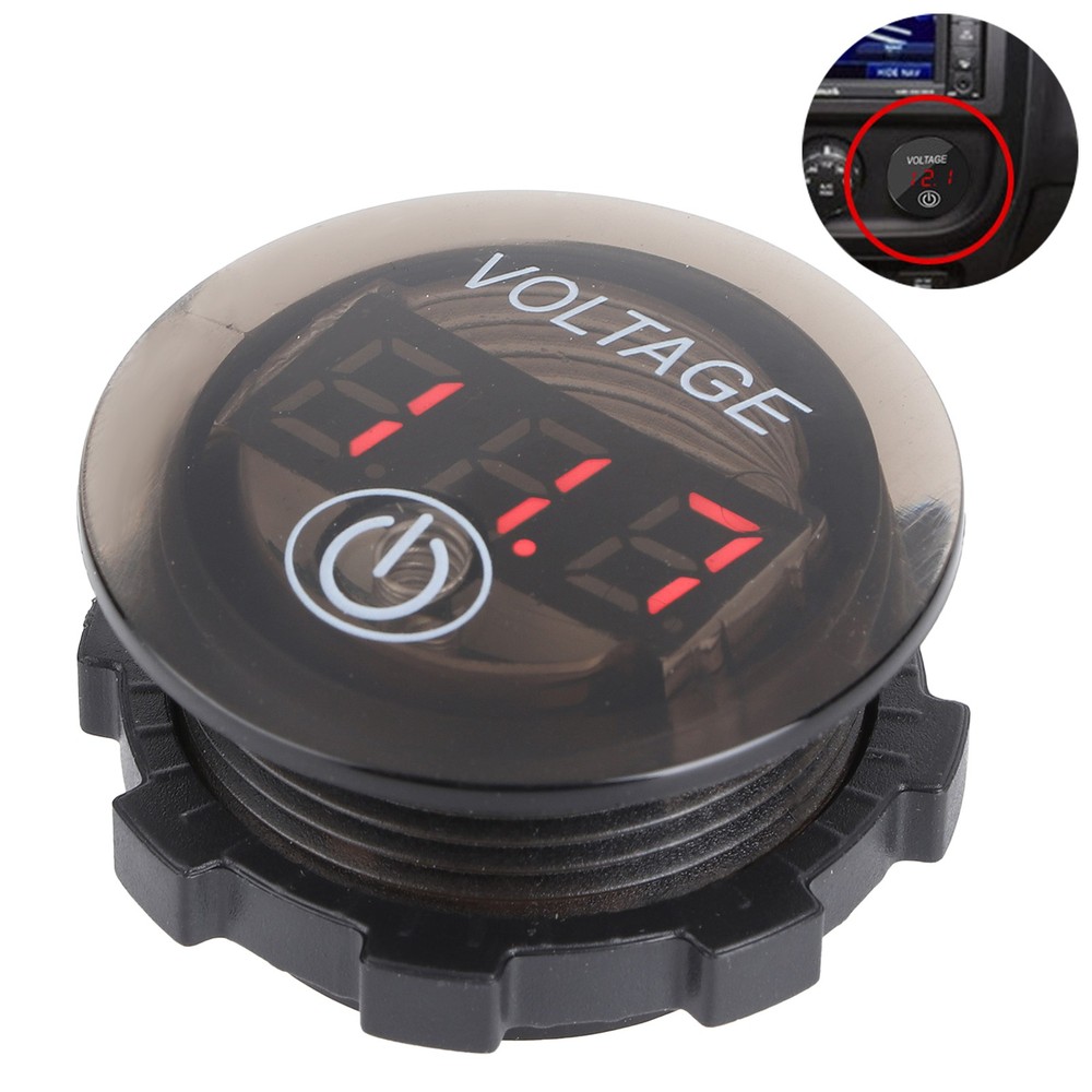 Digital Voltmeter Voltage Meter Universal With Touch Switch For Car Motorcy JGRR