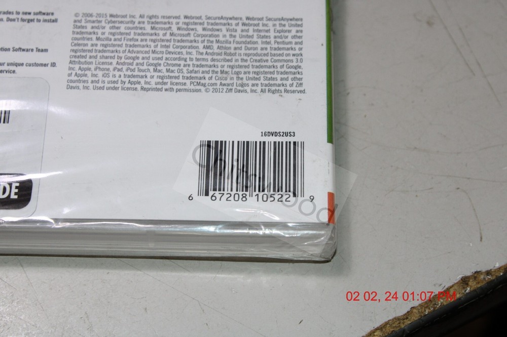 Webroot Secure Anywhere Internet Security Sealed