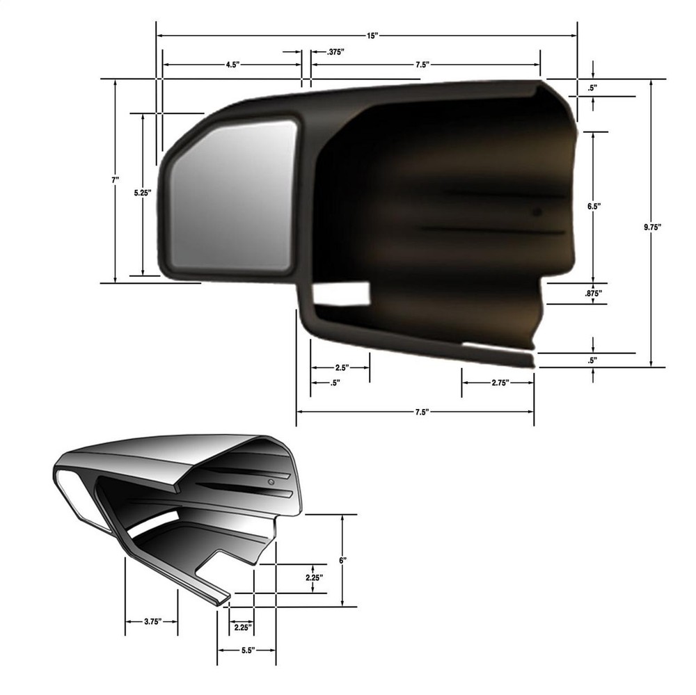 CIPA Towing Mirror Set - Custom Towing Mirror Set