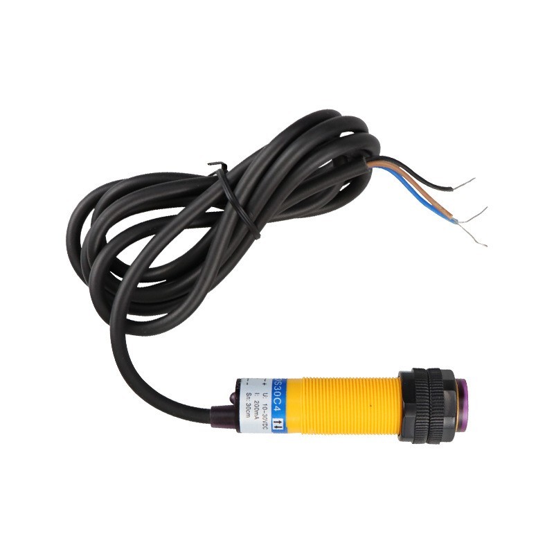 Photoelectric Switch 1.35 Meters Wire Length 10-30VDC Adjustable Sensor