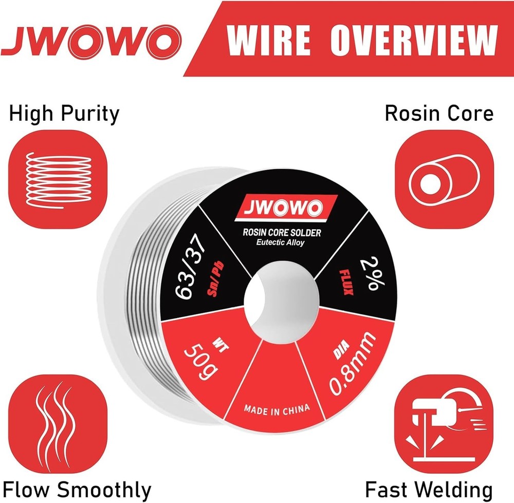 Precision 0.8mm Rosin Core Solder Wire for Electronics