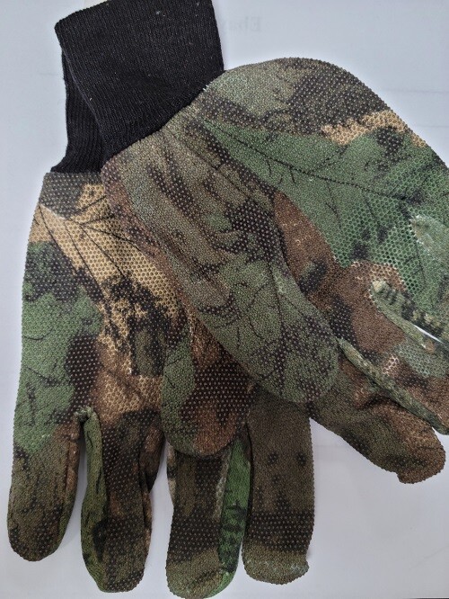 Camo Cotton Jersey Gloves