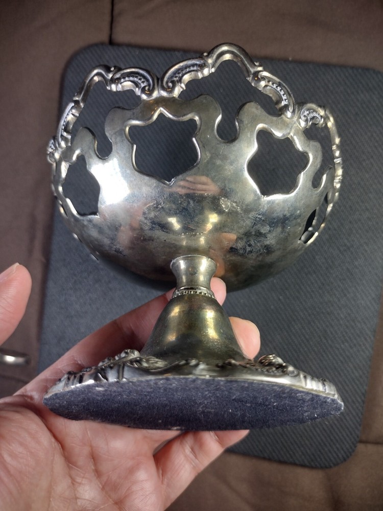 Vintage Godinger Silverplated Candy Dish Pedestal