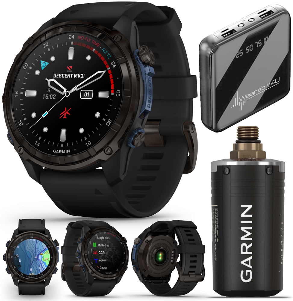 Garmin Descent Mk3i 51mm Titanium Diving Computer Smartwatch w/ T2 Transceiver