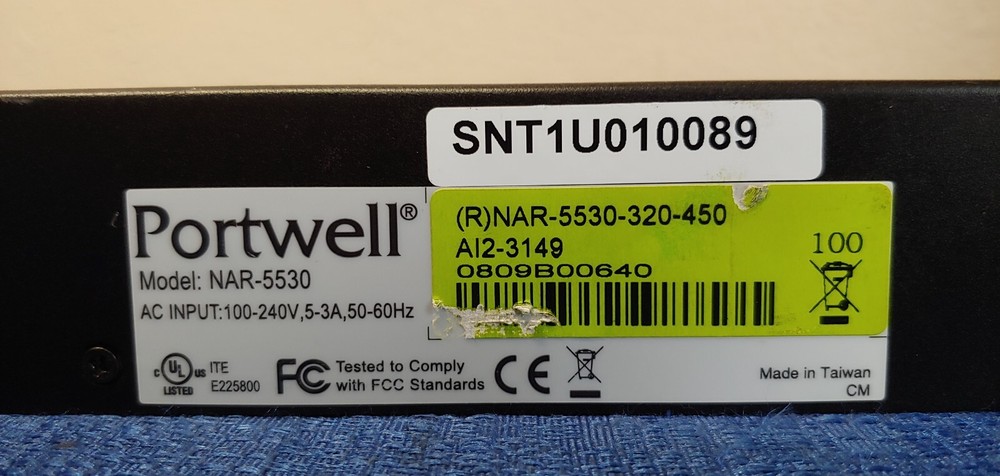 Portwell Cymtec Sentry NAR-5530 Network Firewall