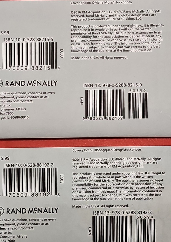9 Rand McNally 2010's State Maps