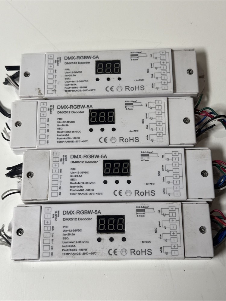 DMX-RGBW-5A DMX512 Decoder.