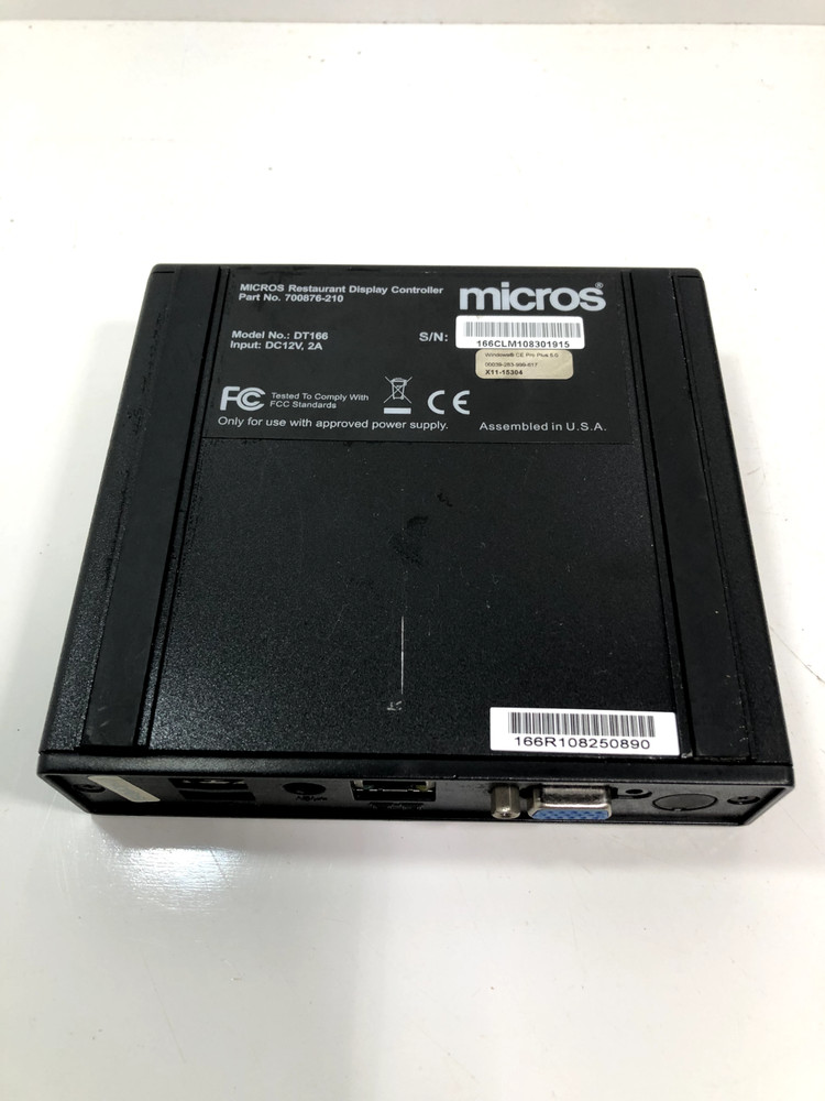 Micros DT166 Restaurant Display Controller W/Power Supply