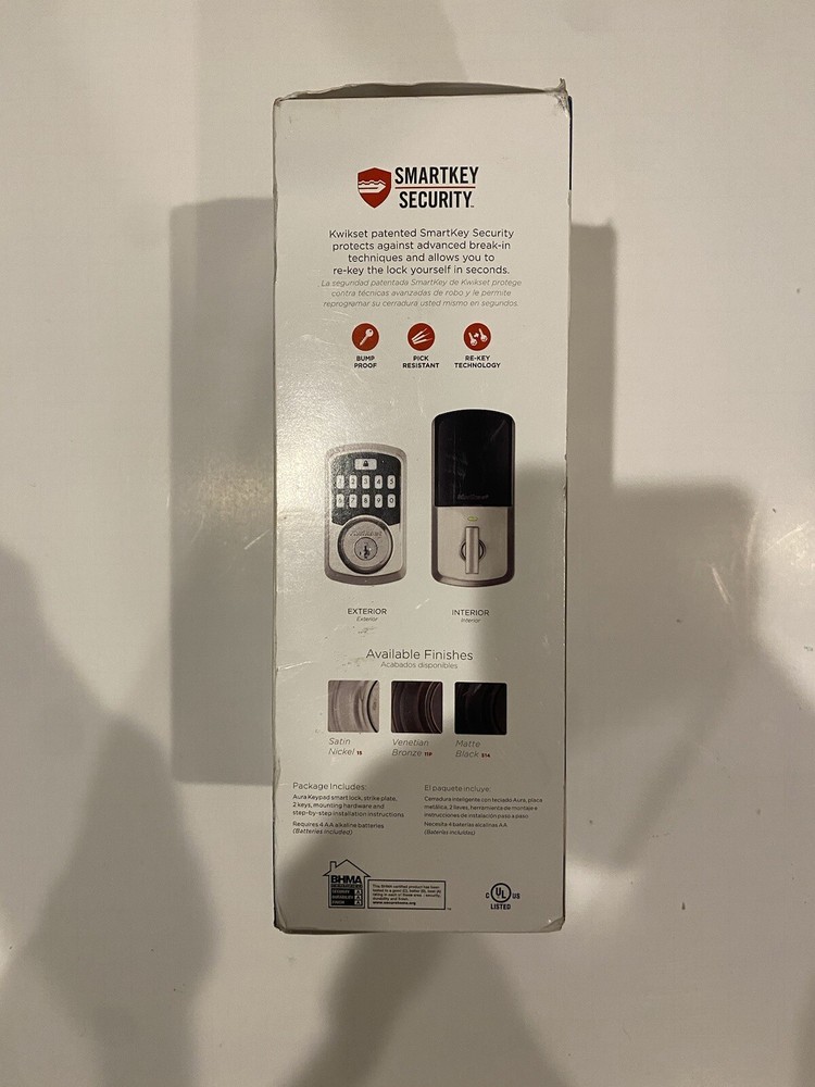 Kwikset Aura Keypad Bluetooth Smart Lock