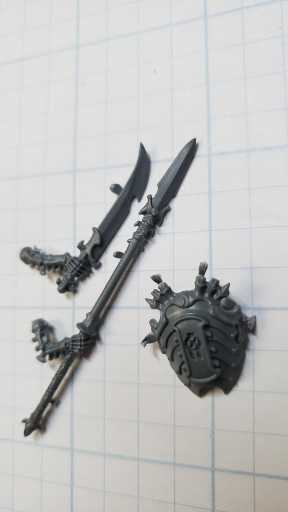 Warhammer Ossiarch Bonereapers Bits Kavalos Deathriders Spear Sword Shield E