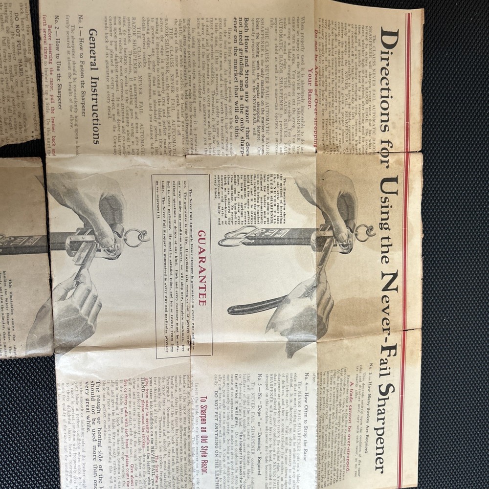 Never-Fail Company Razor Strop