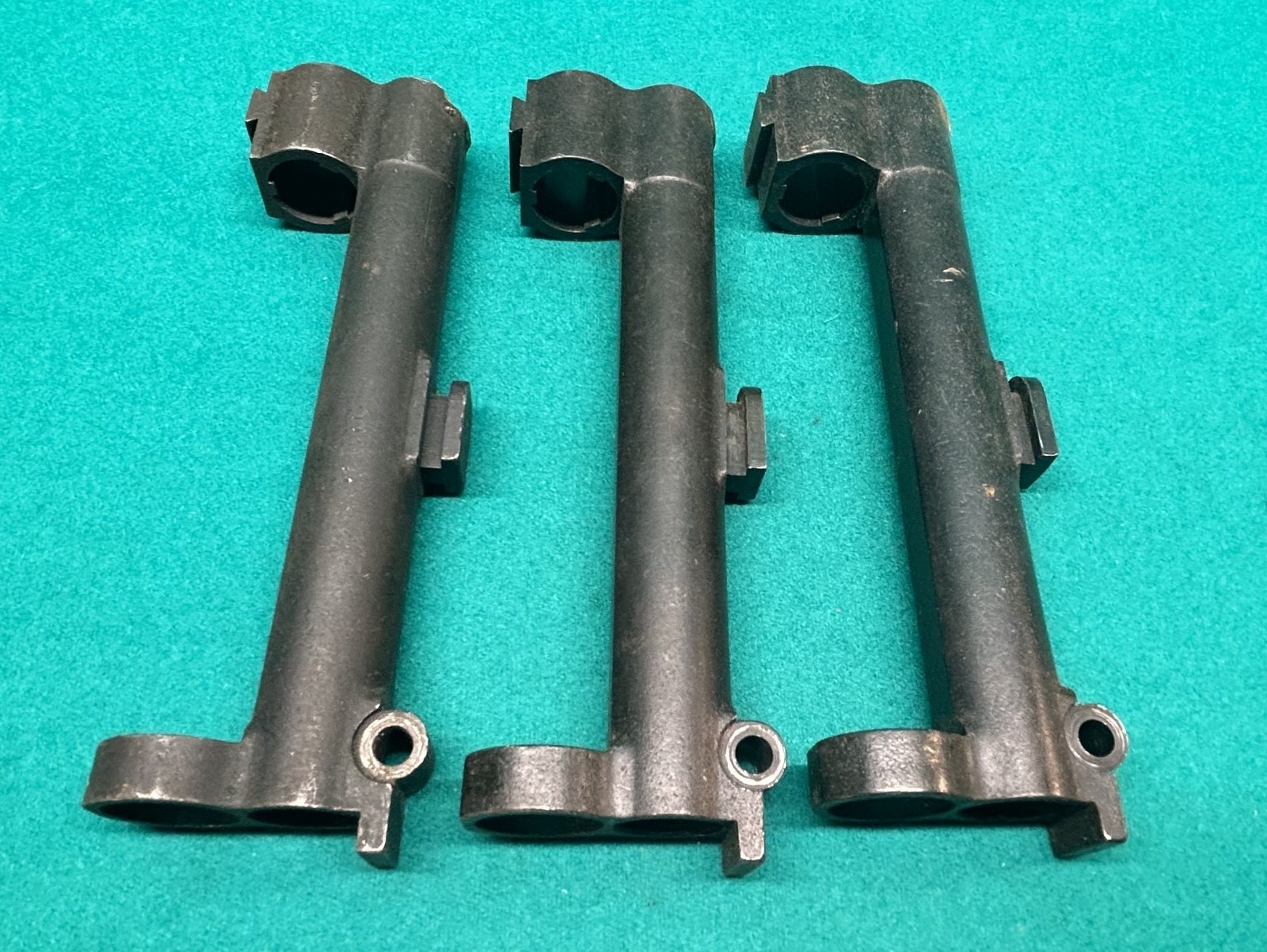 Lot of 3, Original M1 Garand Wide Base Gas Cylinder, AS-IS, for Parts or Repair