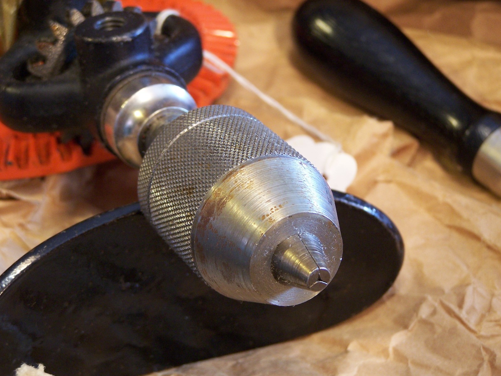 NOS Stanley Sweetheart marked No 742 breast drill 2 speed in original tarred box