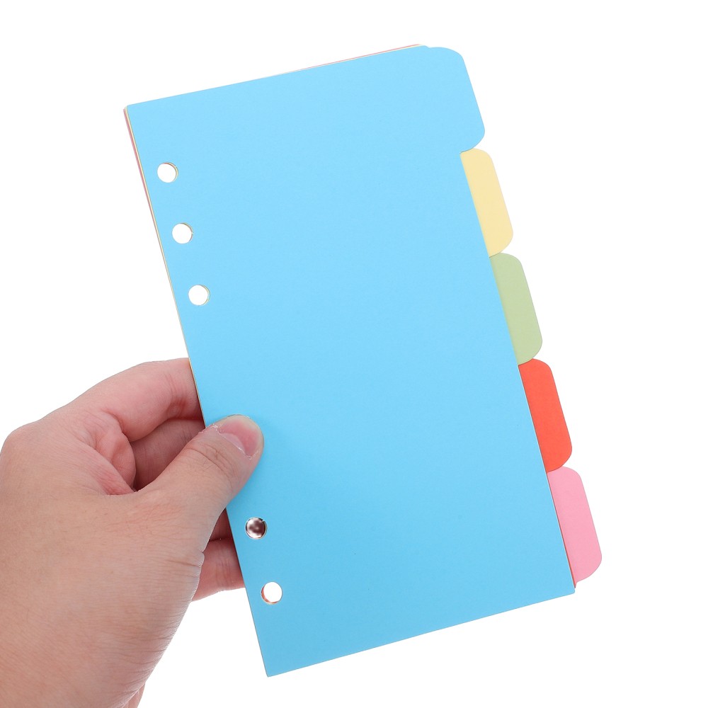 6 Set Binder Partition Index Divider Page Folder Section Dividers
