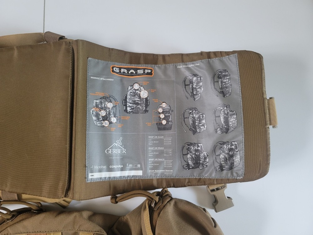 Gerber Grasp 150 (Coyote Brown) Assault Modular Pack System Tactical Backpack