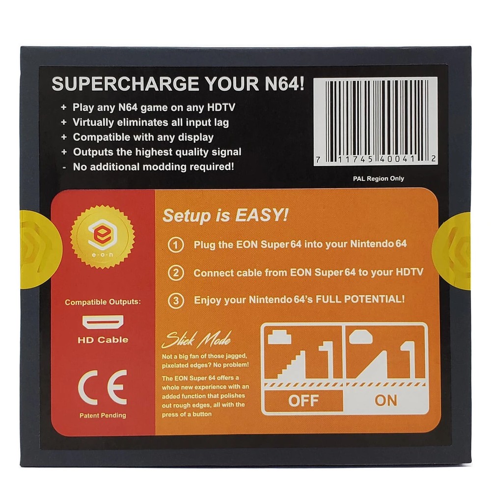 Super 64 HD Adapter for Nintendo 64 (PAL Version) - EON