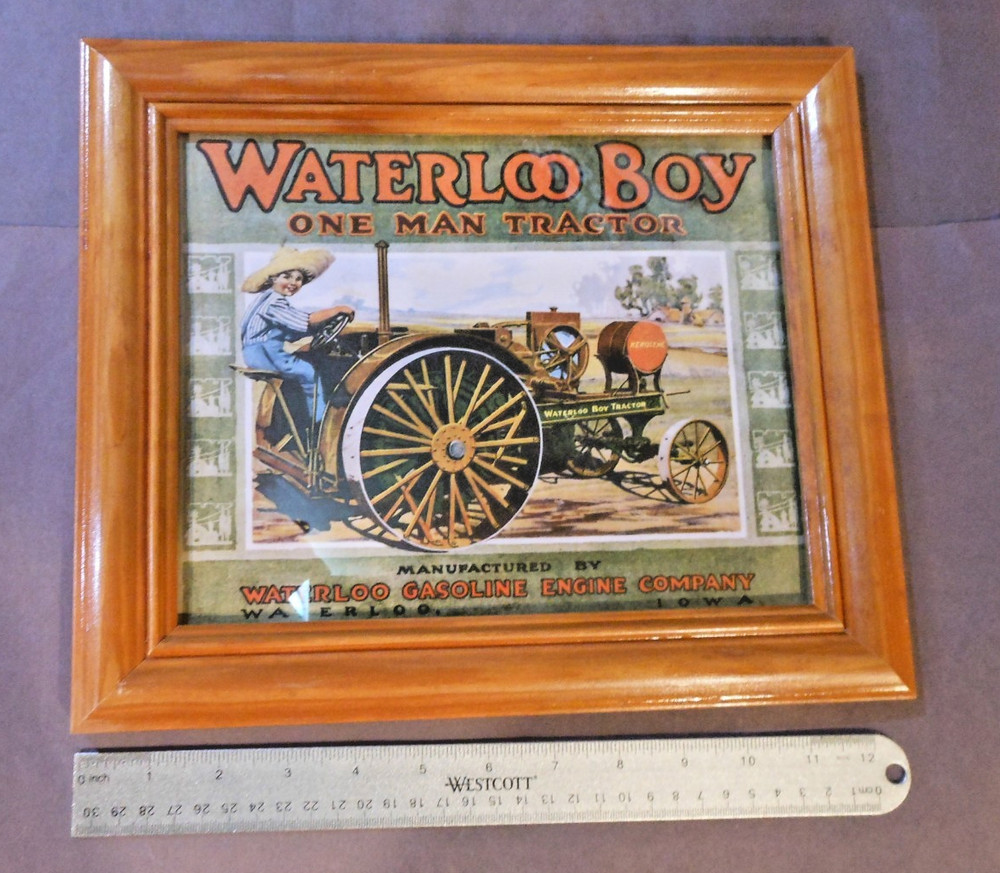 John Deere Model A-B Tractor Framed Picture