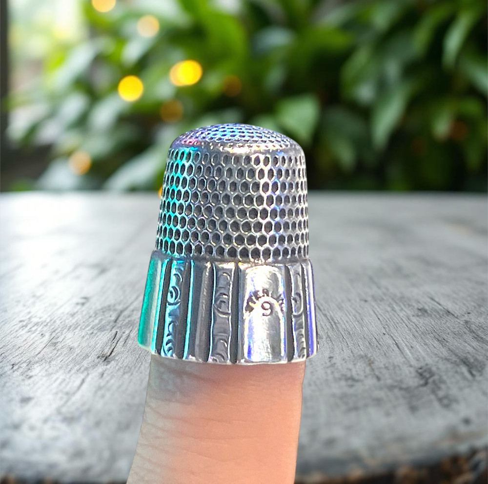 sterling thimble 9