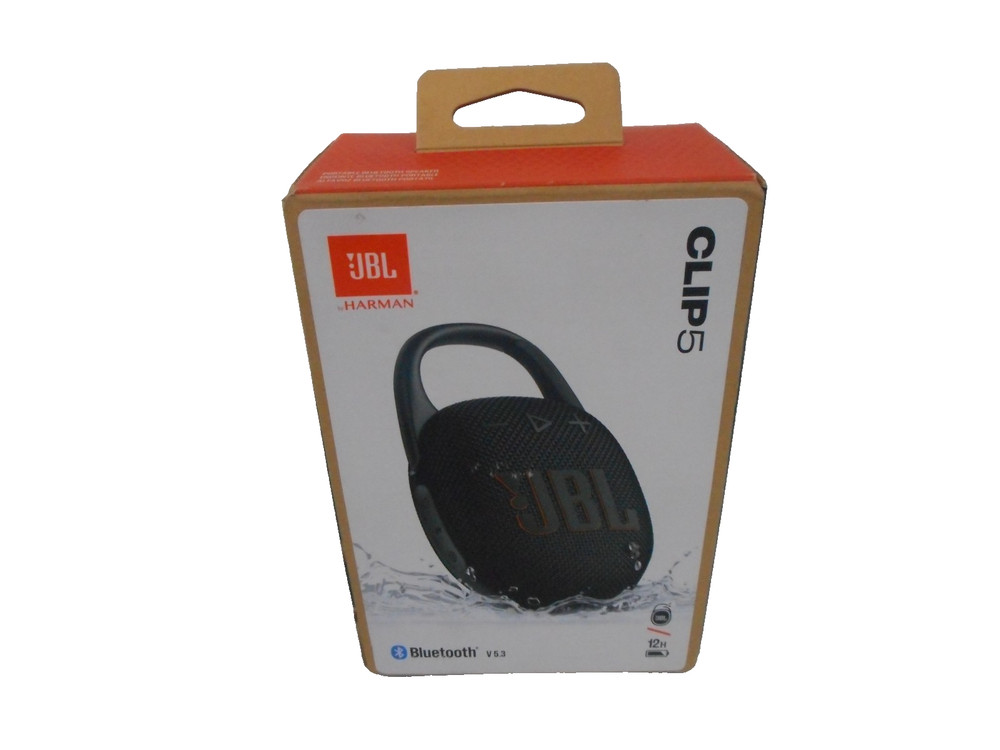 JBL CLIP 5 Portable Bluetooth Speaker - Black
