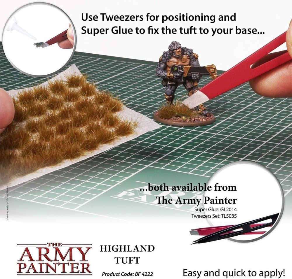 Army Painter Highland Tuft (x77 - 3 Sizes) Miniature Basing Landscape Modeling