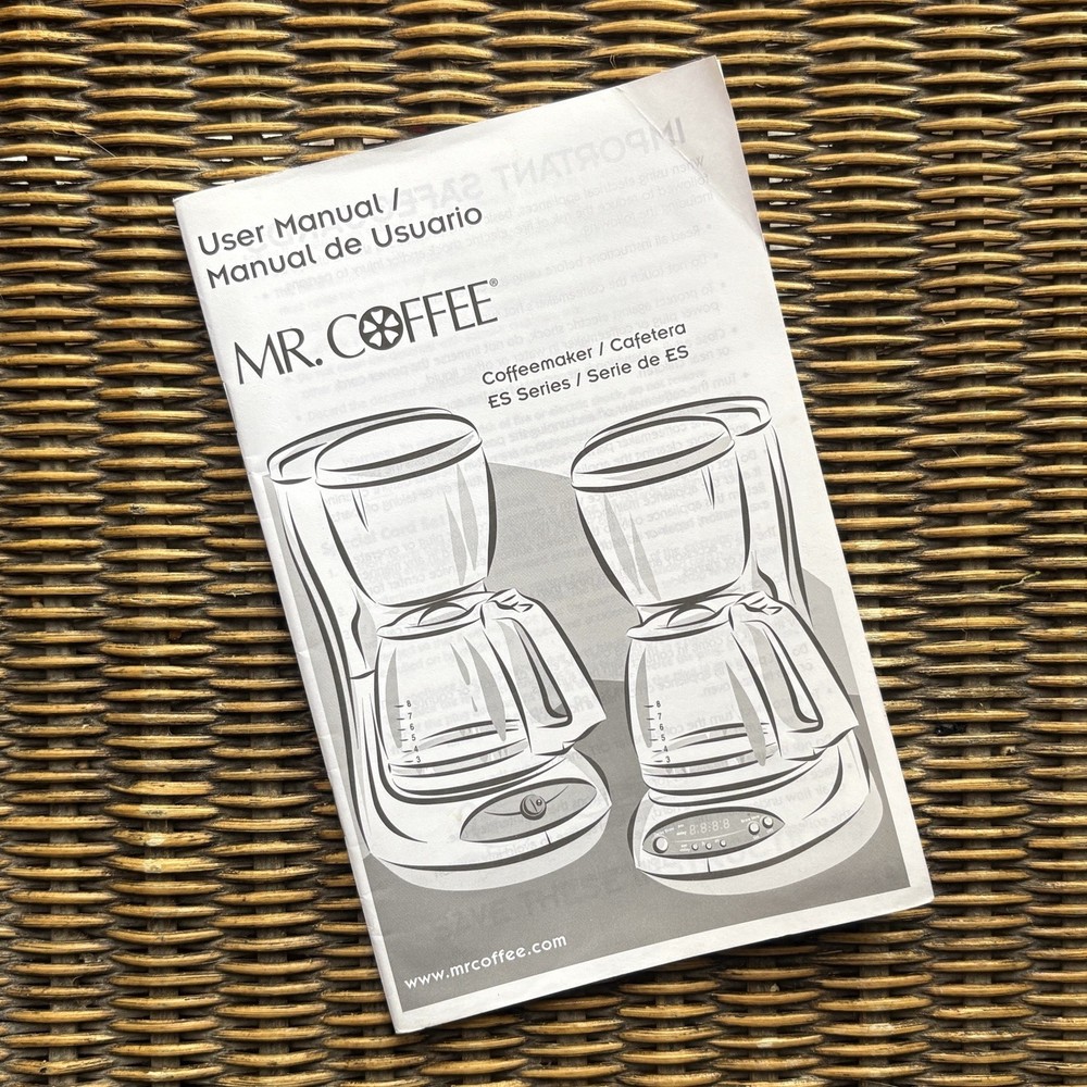 Mr. Coffee 10 Cup User Manual, Coffeemaker PN 109253