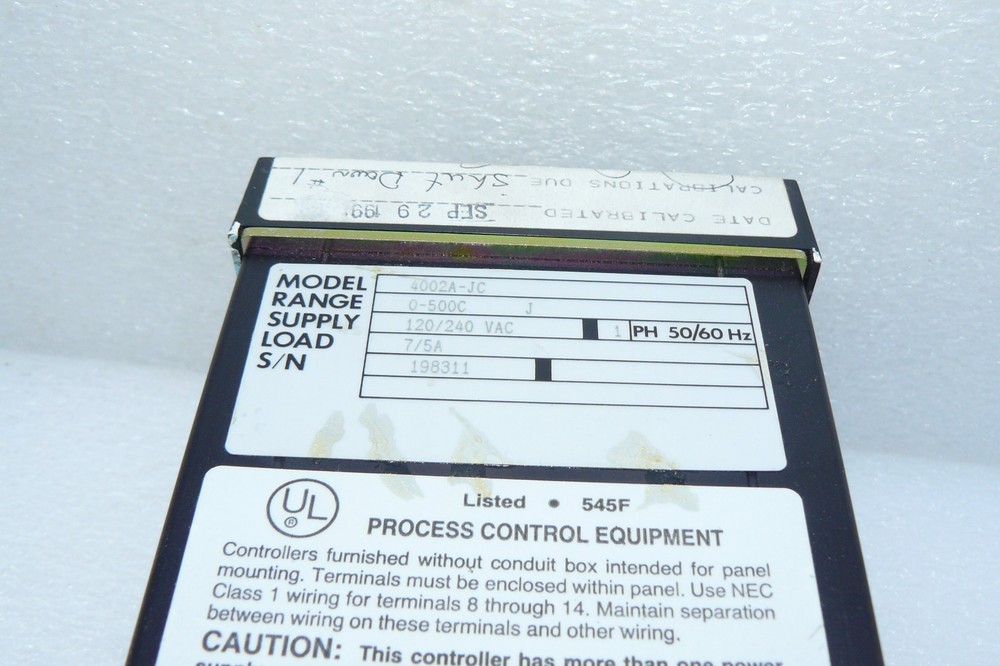 OMEGA 4002A-JC DUAL SETPOINT CONTROLLER