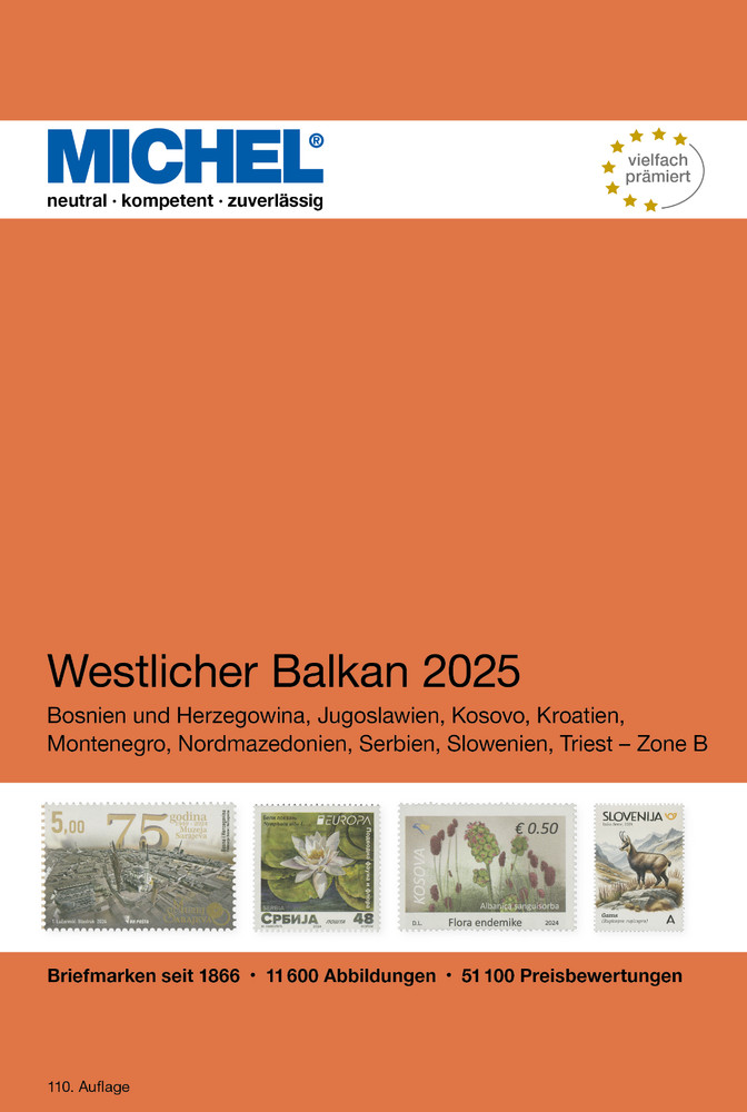 MICHEL Stamps Catalogue Western Balkans 2025 (E 6) NEW