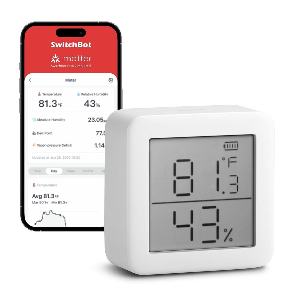 Versatile Thermometer & Hygrometer with Dewpoint Readings - Easy Installation