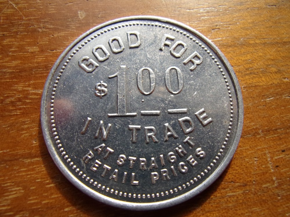 CHICAGO KNICKERBOCKER HOTEL $1.00 DOLLAR SIZE NICE COND