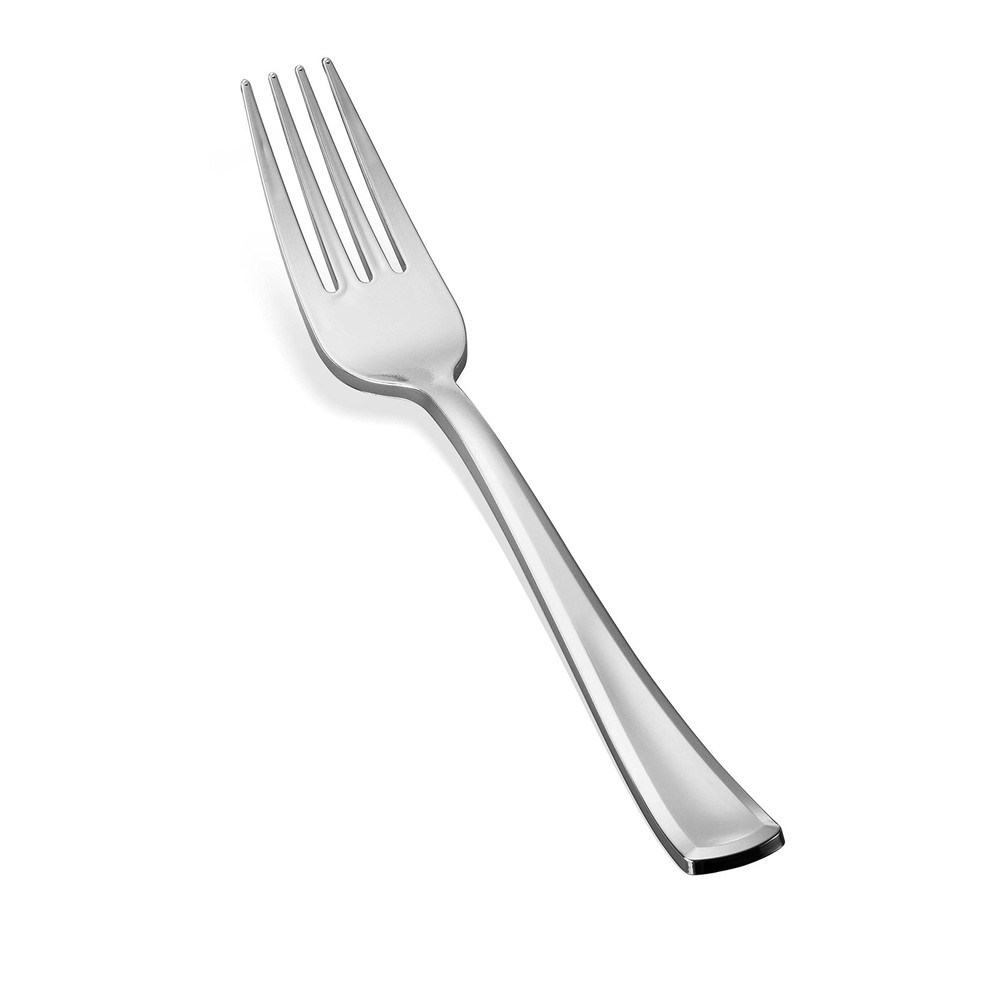 300 Plastic Silverware Set - Silver Cutlery Set - Disposable Flatware Set - 1...