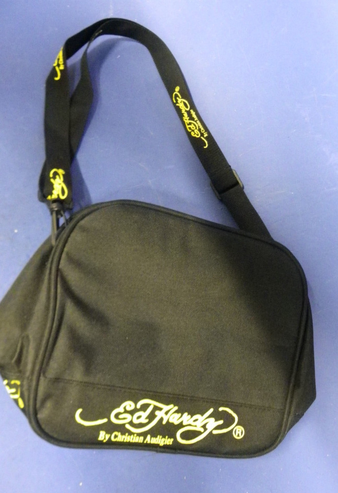 Ed Hardy Polyester/Canvas Lunchbox EVA Lining 9" x 8" x 5"