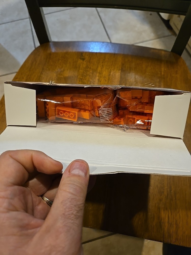 300 Pcs Classic Building Bricks, OrangeBulk Bricks,Compatible with Major Brands