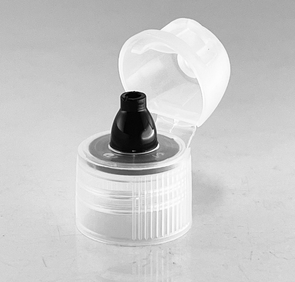 CLEAR 20mm Flip Top Snap Caps Bottle Cap Replacement (25-Pack)