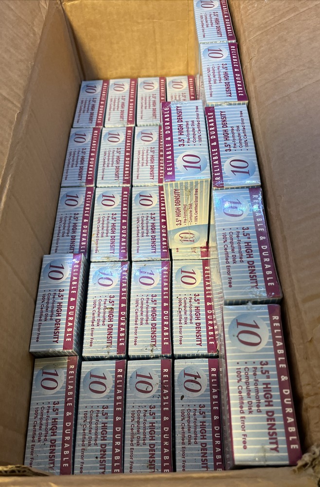 High Density 3.5" Computer Disk Pre-Formatted 10 pack NEW SEALED