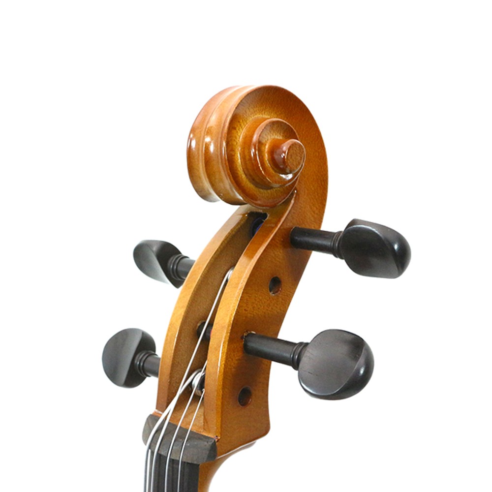 4 String Cello1/8 Flamed Solid Wood Beginner Handmade Cello With Parts