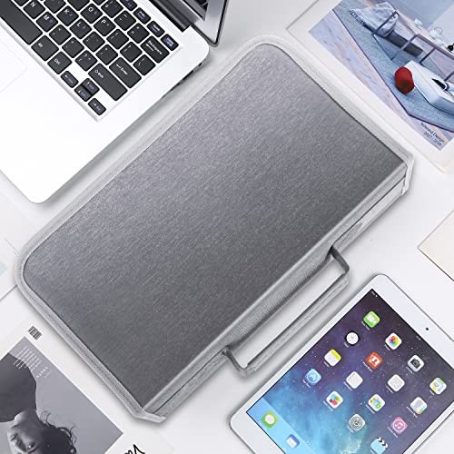 CD Case DVD Storage Holder, CD/DVD Case Wallet 128 Capacity Black binder Silver