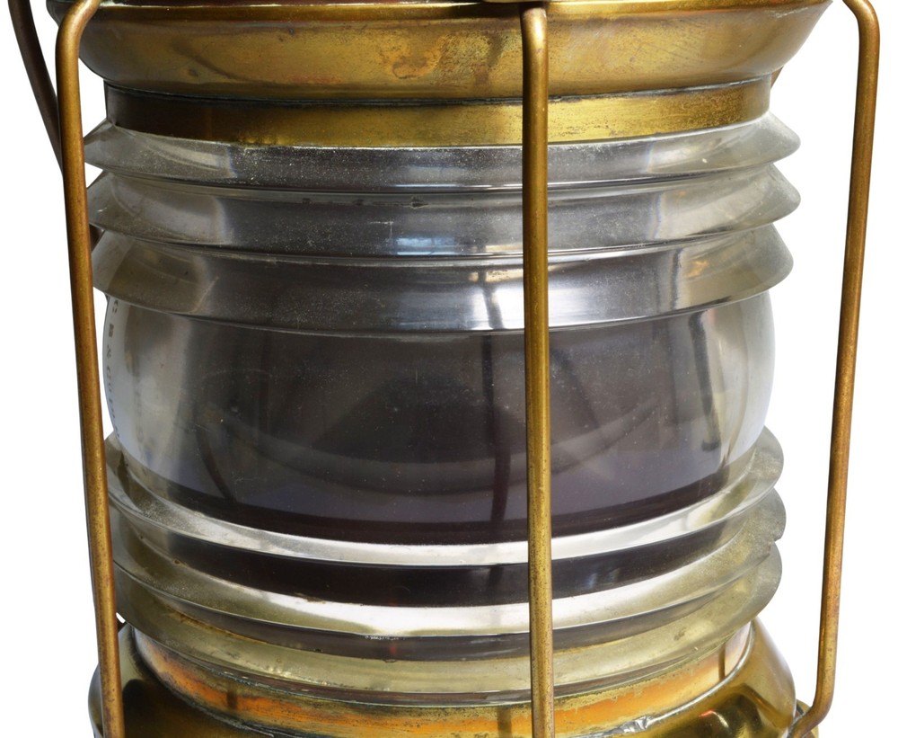 Antique Ships Lantern, NUC Not Under Command, Seagull, Copper & Brass