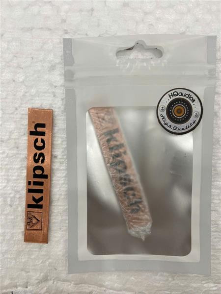 [New] Klipsch Badge Logo Emblem-Solid Copper Look, Pair for Speakers