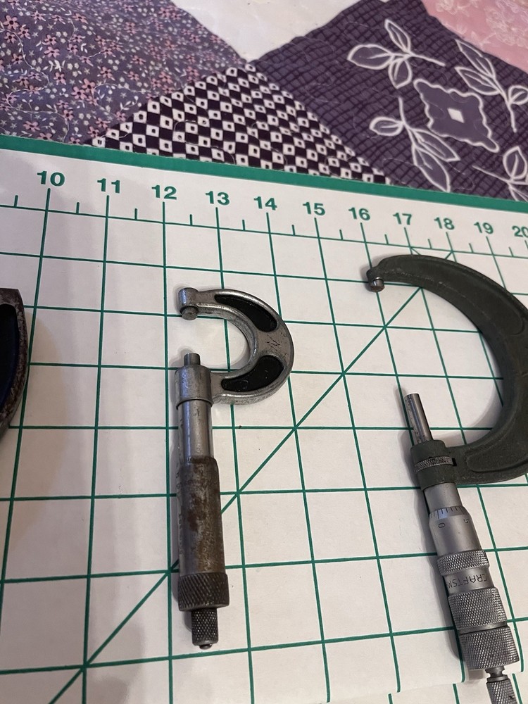 Starrett And Craftsman Outside Micrometers