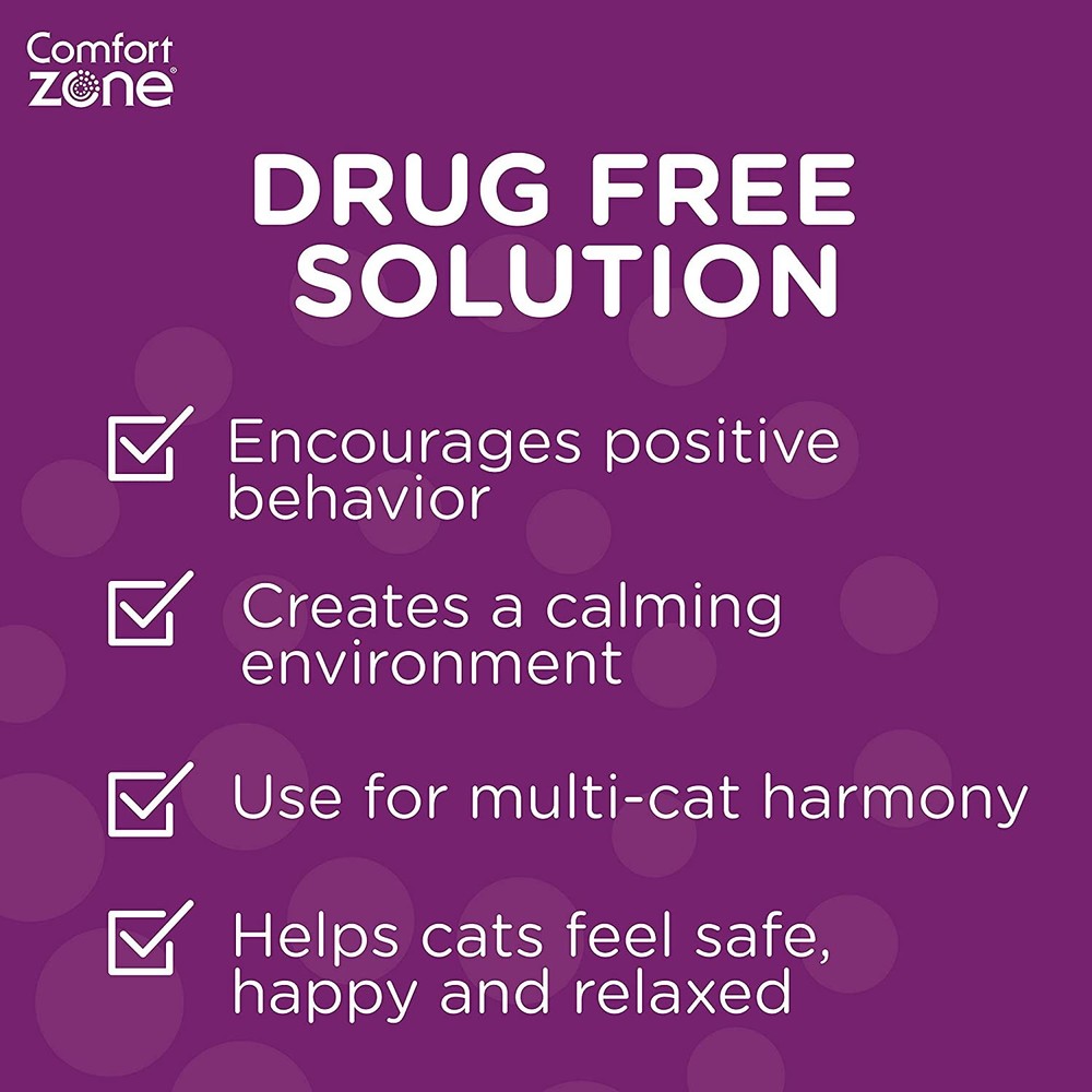 Comfort Zone Multi-Cat Diffuser Refill 2 Pack For Cats & Kittens Natural Calming