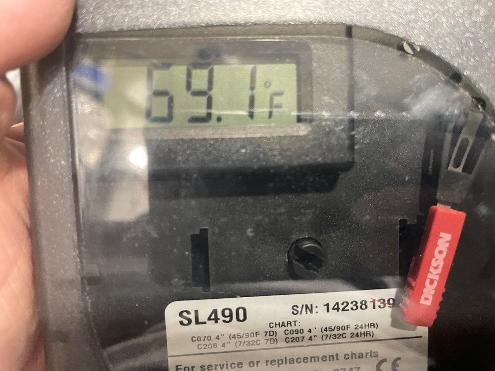 USED Dickson Temperature Chart Recorder SL490- No battery(3H)
