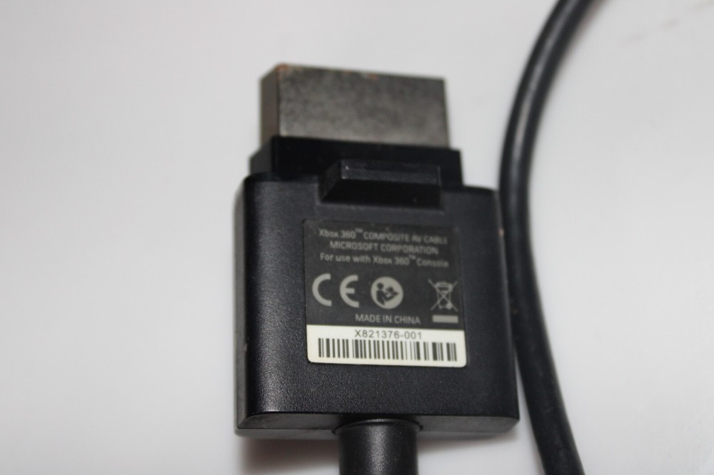 Microsoft Composite Audio Video RCA cable Model X821376-001 for Xbox 360 Console