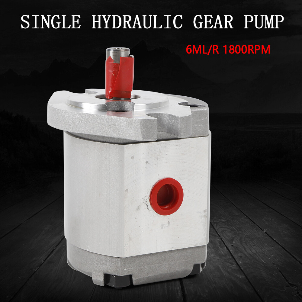 Mini High Pressure Hydraulic Gear Pump SAE Flat Key 6ML/R