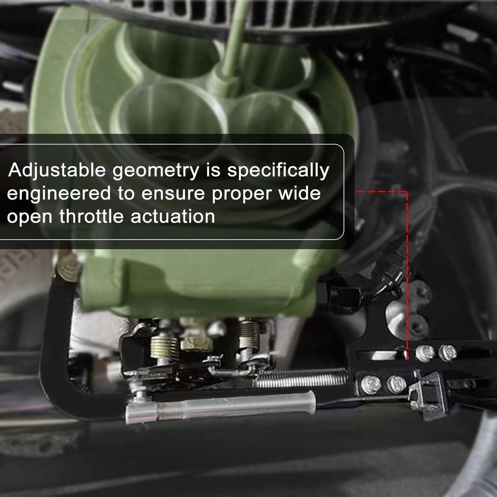 Adjustable Throttle Cable Mount Kit for 700R4 and TH350 Automatic Transmissions