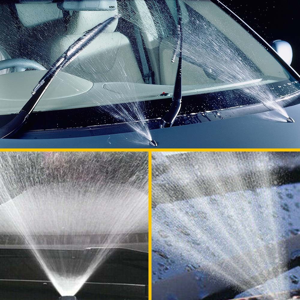 Car Windshield Wiper Washer Squirter Nozzle Spray Jet Kit Universal