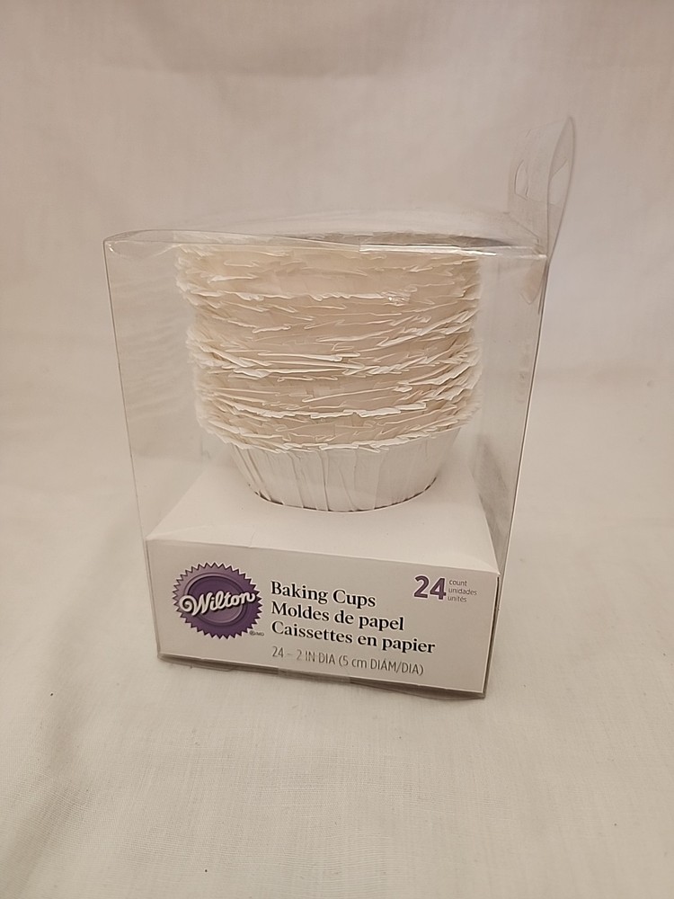Wilton White Baking Cups 24 Count Paper Disposable