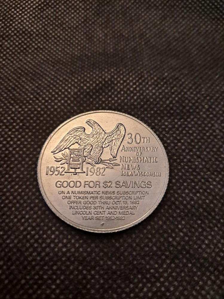 1982 PURPOSE PRINCIPLE JUDGEMENT TOKEN! e9482DXX