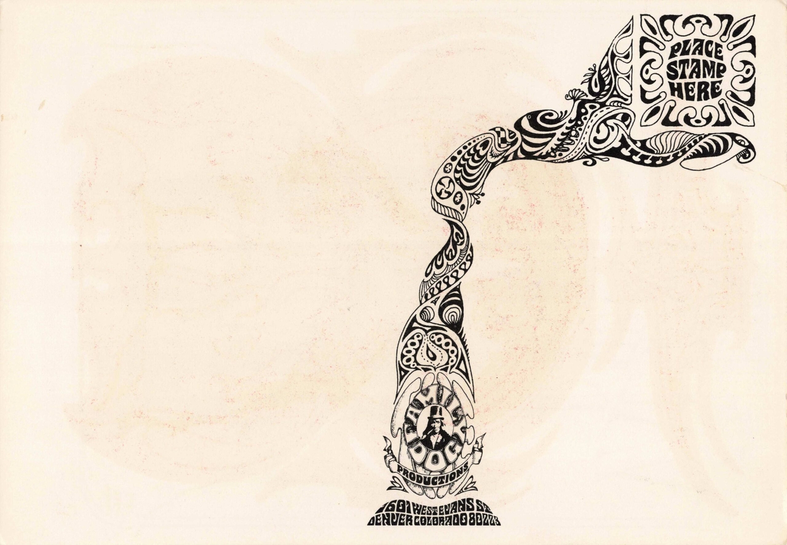 Van Morrison Postcard 1967 Family Dog - Denver FDD-6