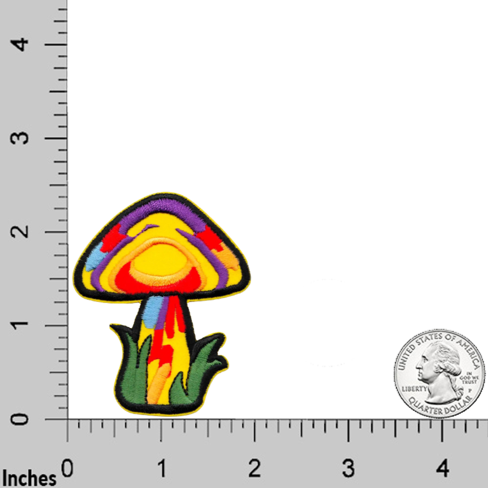 Magic Mushroom (2-Pack) Iron On Patch